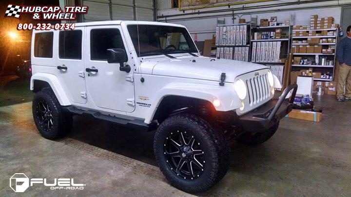 vehicle gallery/jeep wrangler fuel maverick d538 0X0  Black & Milled wheels and rims